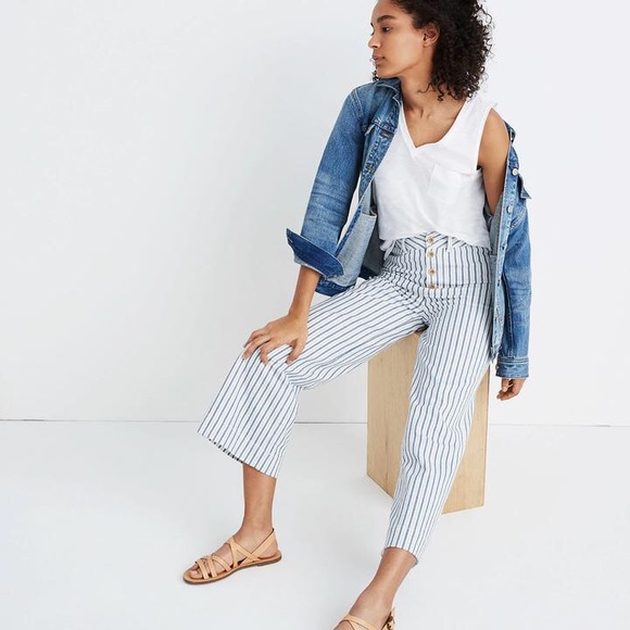 Madewell Pants - NWOT Madewell Emmett Wide Leg Crop